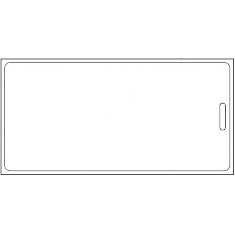 Cartes PVC 125x60 mm + perforation oblong standard