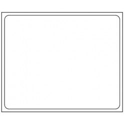 Lot de 100 cartes PVC 80x65 mm