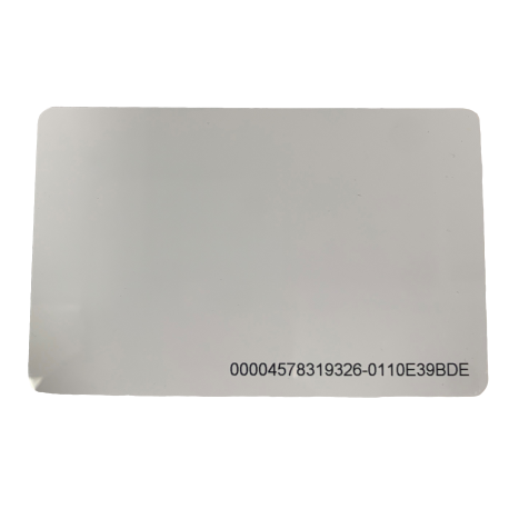 Carte PVC blanche EM4200 + numérotation