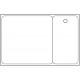 Carte PVC 57x54 mm + petite carte perforée 28.5x54mm